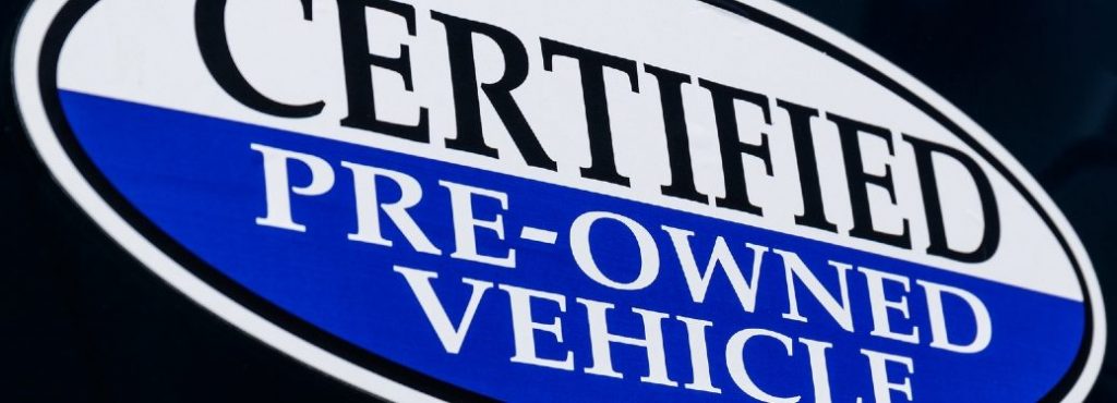 Certified Pre-Owned Vehicle Sign