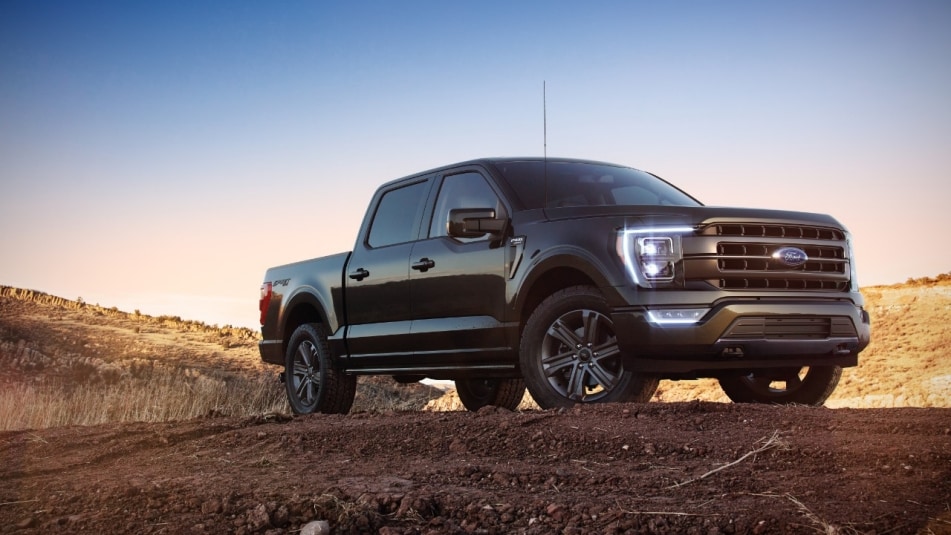 2021 Ford F-150 on the road