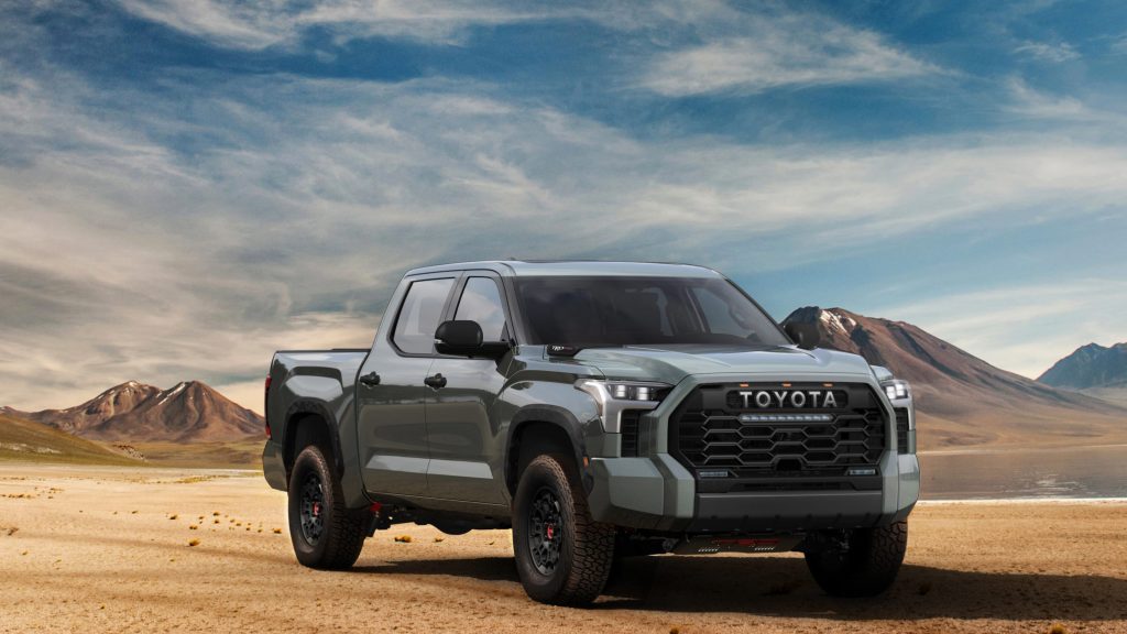 2022 Toyota Tundra in the dessert