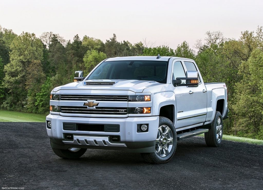 Parked Chevrolet Silverado HD (2017) - Front Angle
