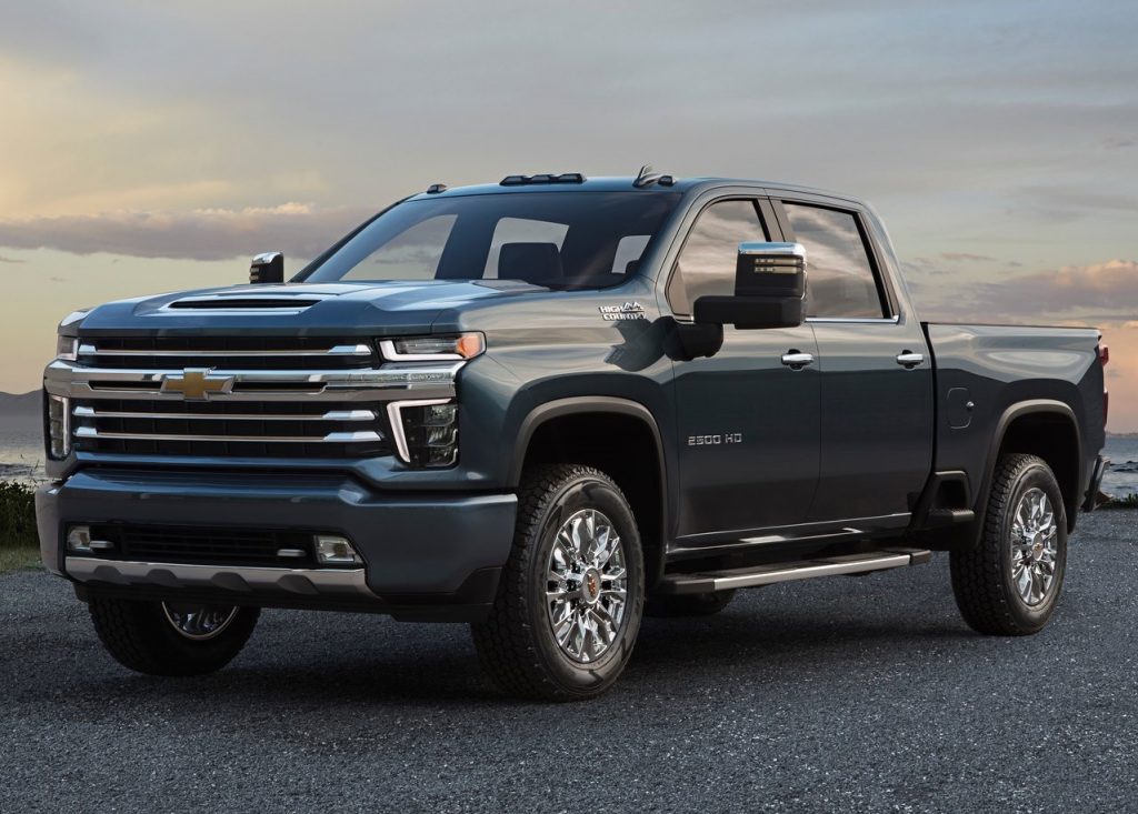 2020 Chevrolet Silverado HD parked on the road